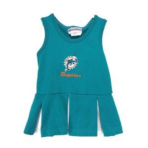 Miami Dolphins Cheer Embroidered Dress Costume 2T
